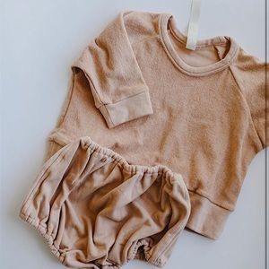 Millk Salmon Terry Cloth Sweater